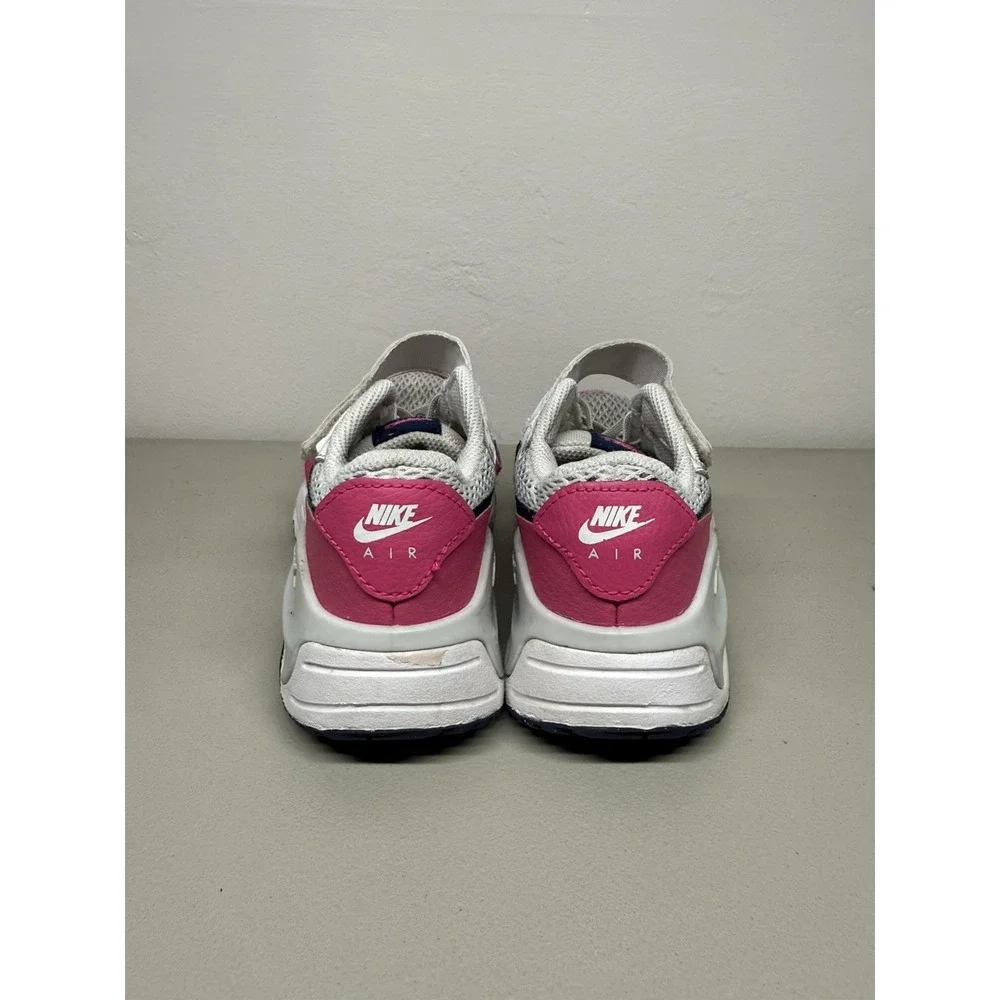 Nike Air Max Systm PS Girls' Sneakers White Pink Black Size 1Y Low Top
